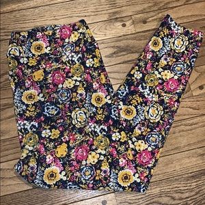 EUC Floral TC2 LuLaRoe Leggings